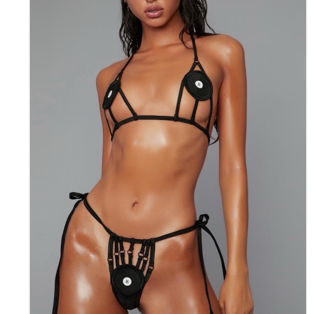 Lucky Eight Ball Lingerie Set